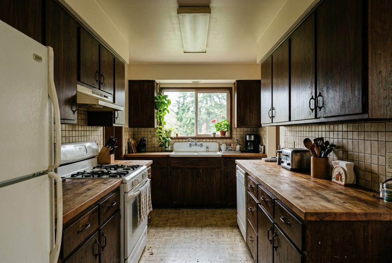 Montoya Kitchen Remodeling Co, kitchen remodeling in Marysville, before the renovation